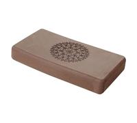 Fiocias Block Liviano Antideslizante Cómodo Accesorio Profesional Pilates Entrenamiento Equipo Firme con Diseño Ergonómico Ligero Adecuado para Rutina Di, MarrÓn