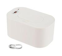 Fiocias Calentador de Toallitas Húmedas Dispensador de Toallitas Húmedas para Bebés Calentador USB con Estable Regulación Inteligente Carcasa Compacta D, Pantalla de Color Blanco