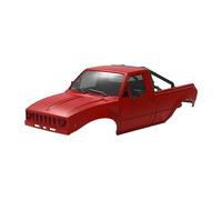 Fiocias Chasis Rígido para Camioneta con Portaequipajes Y Accesorio Ligero para Coche Teledirigido Todoterreno a Escala 1/24. Fácil Instalación, Rojo