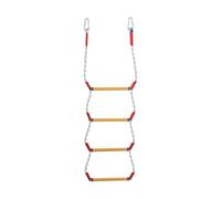 Fiocias Escalera Plegable para Barcos, Escalera de Abordaje con Cuerda, Plegable, Estructura Robusta de Poliéster, Peldaños Antideslizantes, Dos Mosquetones, Cuatro neumáticos