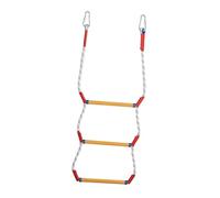 Fiocias Escalera Plegable para Barcos, Escalera de Abordaje con Cuerda, Plegable, Estructura Robusta de Poliéster, Peldaños Antideslizantes, Dos Mosquetones, Tres neumáticos