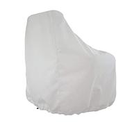 Fiocias Funda para Asiento de Barco, Funda para Asiento de Yate Exterior, Funda Impermeable para Silla de Muebles, Cierre Elástico, Resistente a La Intemperie, Blanco