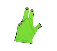 Fiocias Guante de Billar Deportivo para Hombre Mujer Mano Izquierda Dedos Transpirable Absorbe Sudor Ayuda en Entrenamiento de Pool Y Snooker, Verde Negro