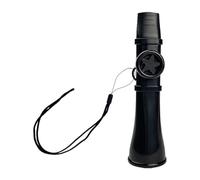 Fiocias Kazoo Flute Instrumento Musical Profesional de PP Ajustable Y Portátil para Educación Musical Regalo Fiestas Viajes Conciertos, Negro
