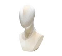Fiocias Mannequin Head Organizador de Accesorios de Belleza Cabeza para Exhibir Pelucas Y Sombreros Expositor de Collares Y Pañuelos Base Resistente de Espuma, Style C