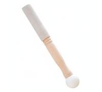 Fiocias Mazo de Goma para Baño de Sonido Baqueta Mallete Resonador Musical Martillo con Cabeza Suave Diseño Cómodo y para Prácticas de Mindfulness Meditación y, Bastón Bola Cuero
