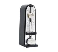 Fiocias Metrónomo Mecánico Portátil con Control Digital de Pulsaciones Material Metálico Y Ajuste Estable de Tempo Adecuado para Clases de Música, negro
