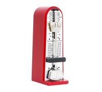 Fiocias Metrónomo Mecánico Portátil con Control Digital de Pulsaciones Material Metálico Y Ajuste Estable de Tempo Adecuado para Clases de Música, Rojo