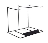 Fiocias Organizador de Joyería Soporte para Gafas Relojes Collares Estructura de Hierro Adecuado para Sala Dormitorio Decoración Regalo, 3FilaNegro 26x19x22cm, universal