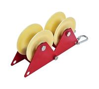 Fiocias Protector de Bordes de Cuerda con de Polea Manual Bloque de Esquina Resistente Carrete Antidesgaste y Mecanismo Protector para Cuerda, S