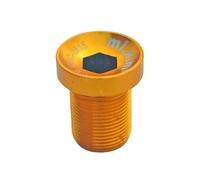Fiocias Tornillo Bicicleta M15 Perno Plato Cadena Aluminio Aleación Fijación Confiable Instalado Rápido Adecuado para Bicicletas Montaña Carretera Pieza, Oro