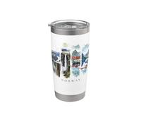 Fiordos, cascadas y vikingos - vacaciones Noruega Vaso térmico de acero inoxidable de doble pared