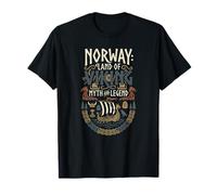 Fiordos de Noruega Crucero Noruego Viking Escandinavia nórdica Camiseta