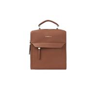 Fiorelli Isla - Mochila pequeña para mujer, elegante mochila con correas y bolsillos ajustables, piel sintética marrón