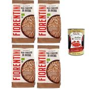 Fiorentini Fiocchi di Avena, Fonte di proteine ad alto uto contendi Fibre Avena, fuente de proteínas con alto contenido de fibra 4 x 500 g + Polpa italiana Gourmet 400 g