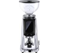 Fiorenzato AllGround - Molinillo de café con carcasa cromada; panel de control en borde negro - Para el grado de molido perfecto para café espresso, moca y café de filtro, cromo; negro