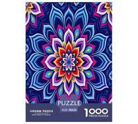 Fiori di Mandala Puzzles Imposible,desafío para Adultos Bellissime piante Entretenimiento Creativo 1000 Piezas Obra De Arte De Juego De para Adultos Y Niños A Partir De 12 Años 38x26cm/1000pcs
