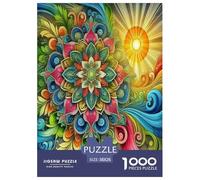 Fiori di Mandala Puzzles Imposible,desafío para Adultos Bellissime piante Juego Educativo 1000 Piezas Obra De Arte De Juego De para Adultos Y Niños 38x26cm/1000pcs