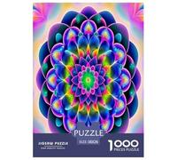 Fiori di Mandala Rompecabezas Imposible,desafío for Adults Bellissime piante Juego Educativo 1000 Piezas Obra De Arte De Juego De para Adultos Y Niños Mayores De 12 Años 38x26cm/1000pcs