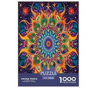 Fiori di Mandala Rompecabezas Imposible,desafío para Adultos Bellissime piante Entretenimiento Creativo 1000 Piezas Obra De Arte De Juego De para Adultos Y Niños Mayores De 12 Años 38x26cm/1000pcs