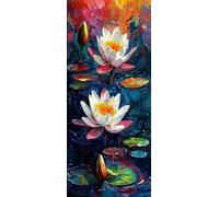 Fiori Dipingere con i Numeri Adulti, Misura XXL 80x240cm,Foglie Di Carico 1 Paint by Numbers Kit Principianti Con 3 Penne, Kit Fai Da Te, Hobby Creativi Adulti Decorazioni, (Senza Cornice) P0M-1041