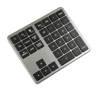 Fiorky 【1】 Title: Russian,French,Korean,Hebrew,English 2.4GHz Wireless Keyboard, USB Interface, 35 Keys, Compatible 3.0 or 5.2 Dual Channel, 80 Hours Battery Life - Gray Black 【2】 Title: Aluminum A