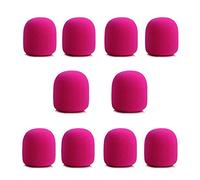 Fiorky 10 paquetes de fundas de espuma fora micrófono fora auriculares, protección profesional fora forabrisas de estudio, funda de esponja fora micrófono de espuma fora KTV DJ, tapa de