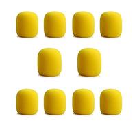 Fiorky 10 paquetes de fundas de espuma fora micrófono fora auriculares, protección profesional fora forabrisas de estudio, funda de esponja fora micrófono de espuma fora KTV DJ, tapa de