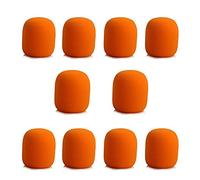 Fiorky 10 paquetes de fundas de espuma fora micrófono fora auriculares, protección profesional fora forabrisas de estudio, funda de esponja fora micrófono de espuma fora KTV DJ, tapa de