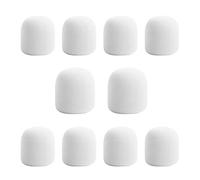 Fiorky 10 paquetes de fundas de espuma para micrófono para auriculares, protección profesional para parabrisas de estudio, funda de esponja para micrófono de espuma para KTV DJ, tapa de