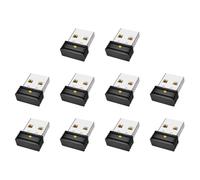 Fiorky 10 Piezas de ratón Jiggler indetectable USB Mouse Mover con botón de Interruptor, Mini ratón Mover Jiggler indetectable USB automático Jiggler Mantiene la luz indicadora Despierto