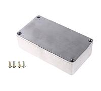 Fiorky 1590B Estilo 112x60x31mm Caja de pedal de metal de aluminio Cajas de caja de pedal de cable con tornillos Reemplazo de caja de pedal de aluminio fundido a presión Accesorios guitarra