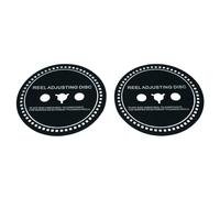 Fiorky 2 PCS Espaciador Espaciador de Junta de Silicona Espaciador de Ajuste Negro 0,7/0,8/0,9/1,0/1,2 mm Tridente/Nab Adaptador Espaciador para grabadoras de Cinta de Carrete a Carrete