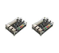 Fiorky 2 Piezas 24 Pines Adaptador de Fuente de alimentación módulo Conector Perilla de Voltaje Ajustable Placa de Transferencia de energía 6 Puertos USB 2.0 Compatible con QC2.0 QC3.0