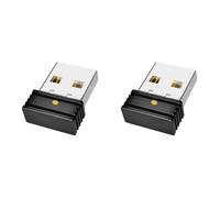 Fiorky 2 Piezas de ratón Jiggler indetectable USB Mouse Mover con botón de Interruptor, Mini ratón Mover Jiggler indetectable USB automático Jiggler Mantiene la luz indicadora Despierto para
