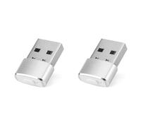 Fiorky 2 Piezas de ratón Jiggler indetectable USB ratón Mover con botón de Interruptor, Mini ratón Jiggler Plug and Play Mantiene la luz indicadora Despierto para compufor tadora portátil de