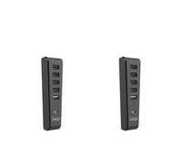 Fiorky 2 Unidades de concentrador USB para PS5 Slim, concentrador de expansión USB, expansor Divisor con 4 USB 2.0+1 Puerto de Carga USB+1 Puerto Tipo C para Consola de Juegos PS5 Slim