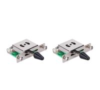 Fiorky 2 unidades de interruptor selector de pastilla de 5 vías, interruptores de palanca de guitarra, interruptores de guitarra eléctrica, instrumentos de cuerda, piezas de guitarra