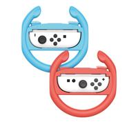 Fiorky 2 x ruedas de dirección de carreras para el interruptor 2 El mango del mango del volante del volante del juego derecho del juego de la izquierda soporte del mango del contro