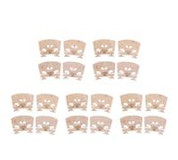 Fiorky 20 puentes de violín, puente de violín profesional de madera de arce, puentes de soporte para cuerdas de arco para piezas de instrumentos musicales de tamaño 4/4, piezas de violín