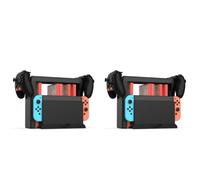 Fiorky 2pcs fora Switch 2 fora Joycon Charger Juego de almacenamiento Torre de almacenamiento Multifuncional Estación del organizador de la estación de muelle fora el interruptor OLED