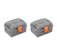 Fiorky 2pcs Mini Estuche de Transporte Impermeable Caja de protección de Seguridad portátil Fora DI osmo acción 5pro/4/3 Accesorios, transportando Cajas de Almacenamiento portátiles