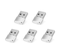 Fiorky 5 Piezas de ratón Jiggler indetectable USB ratón Mover con botón de Interruptor, Mini ratón Jiggler Plug and Play Mantiene la luz indicadora Despierto para compufor tadora portátil de
