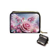 Fiorky 5D DIY Diamond Diamond Pintura Bolso Patrón Exquisito Dílimo Mosiac Zipe Bolsa Bolsa de Pintura de Diamantes Bolso Moneda de monedera de Bricolaje Femenino Femenino Outdoor Bolsá