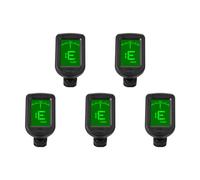 Fiorky 5PCS 3V Botón Batería Bajo Violín Ukelele Sintonizador Cromático Pantalla LCD Sintonizador de Tono Digital con Clip para Guitarra/Bajo/Violín/Ukelele Modos de Afinación Cromática