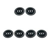 Fiorky 6 Piezas Espaciador de Junta espaciadora de Silicona 0,9 mm Espaciador de Ajuste Negro Trident/Nab Adaptador Espaciador Fora grabadoras de Cinta de Carrete a Carrete, Disco de Ajuste