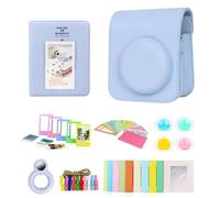 Fiorky 7 en 1 Instant Mini 12 Accesorios Fora cámara Set Bolsa Fora cámar lbum de Fotos+Marco de Fotos Fora cámara instantánea Fujifilm Instax Mini 12 (Azul)