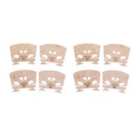 Fiorky 8 puentes de violín, puente de violín profesional de madera de arce, puentes de soporte para cuerdas de arco para piezas de instrumentos musicales de tamaño 4/4, piezas de violín