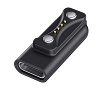 Fiorky Adaptador de cargador magnético USB C Cable de carga de 90 grados Convertidor de corriente para Polar Pacer/Pacer Pro para Ignite 3/Vantage V3