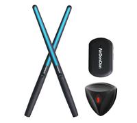 Fiorky Batería Electrónica, Batería de Aire Portátil Baquetas Electrónicas de Aire Adaptador de Batería de Aire Bluetooth Efecto Realista Accesorios para Instrumentos Musicales Regalo Ideal